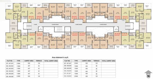  rohit-pinnacle Wing A Cluster Plan