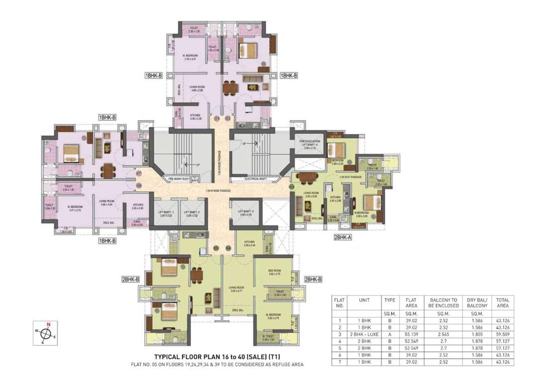  city reserva phase 1 T 1 Typical Cluster Plan