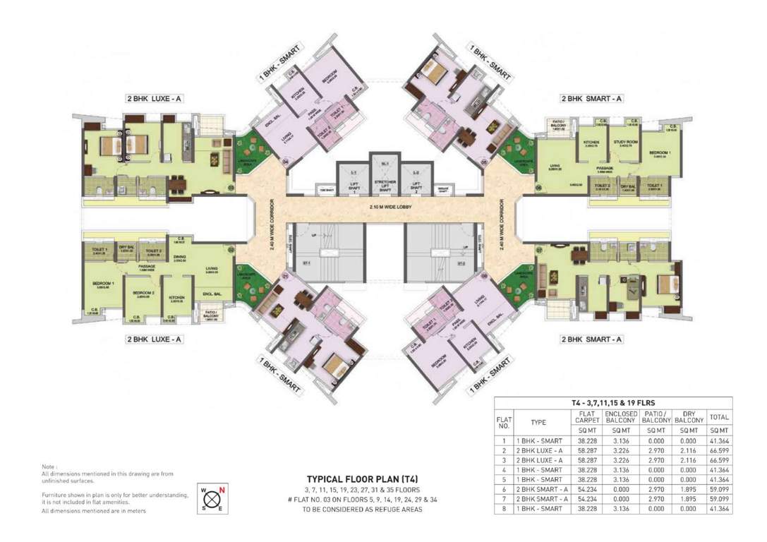  city reserva phase 1 T 4 Typical Cluster Plan