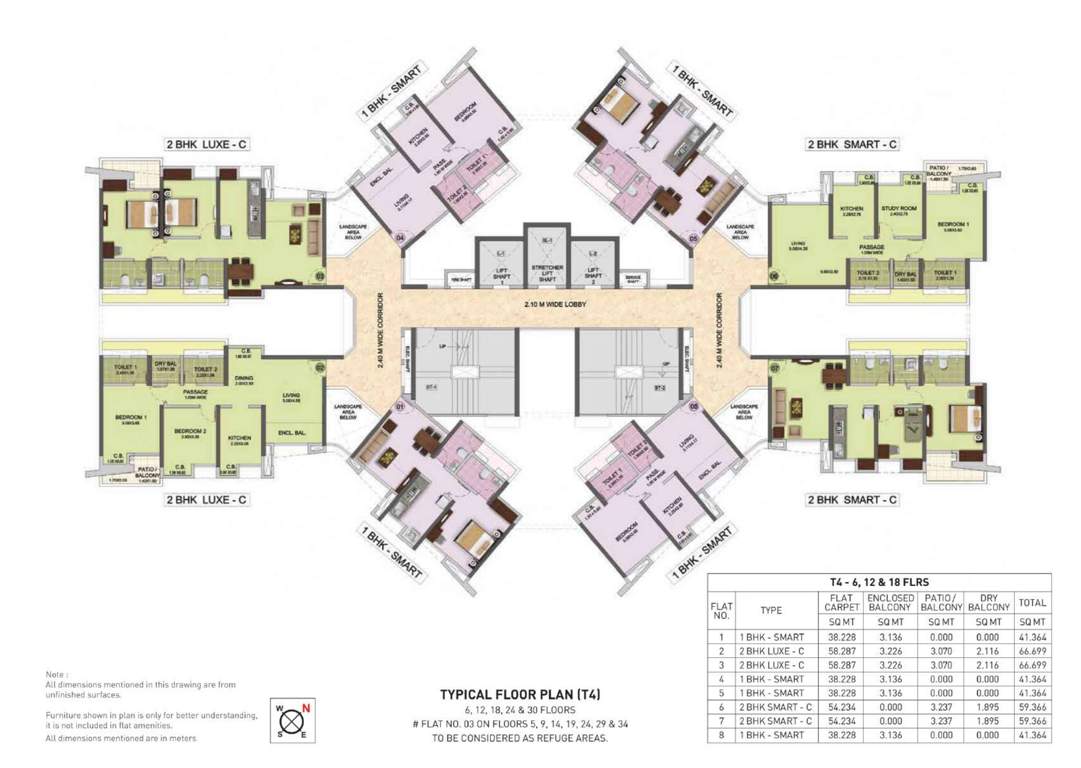  city reserva phase 1 T 4 Typical Cluster Plan