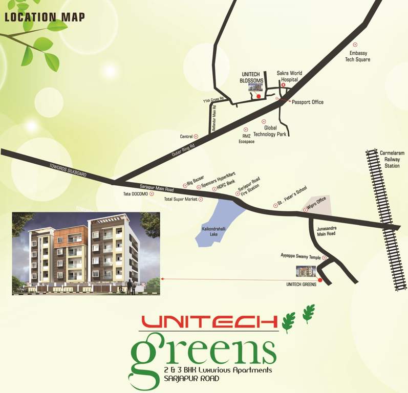  greens Images for Location Plan of Unitech Greens