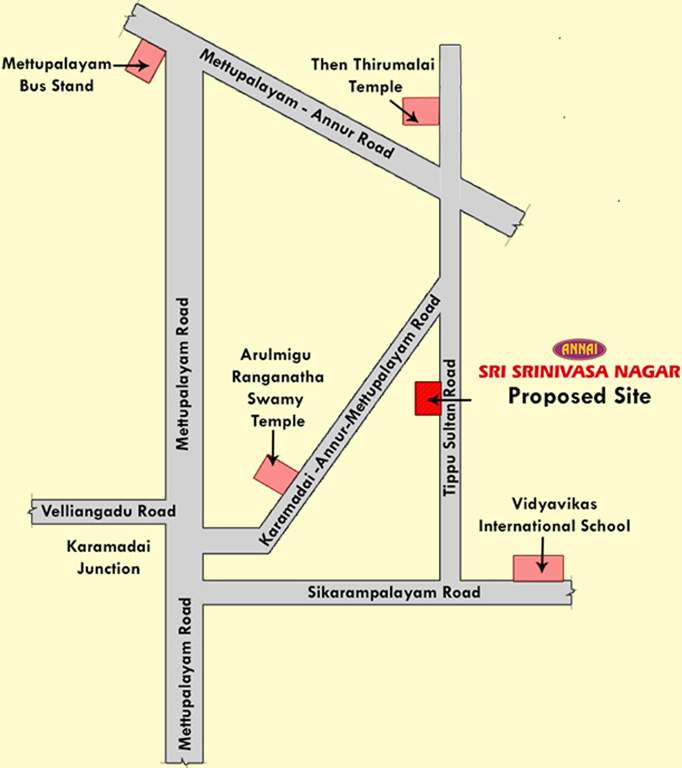 Images for Location Plan of Annai Sri Srinivasa Nagar