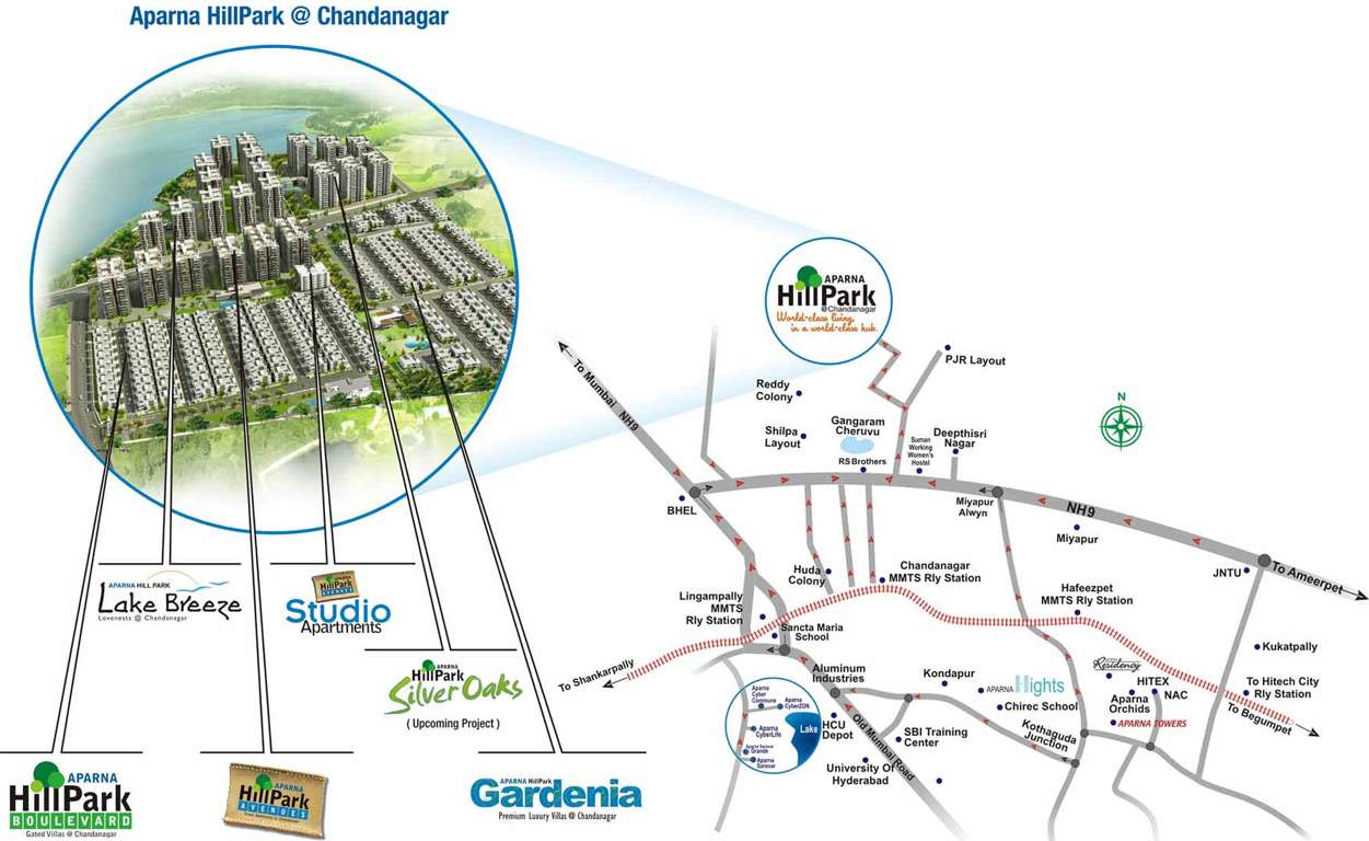 Images for Location Plan of Aparna HillPark Silver Oaks