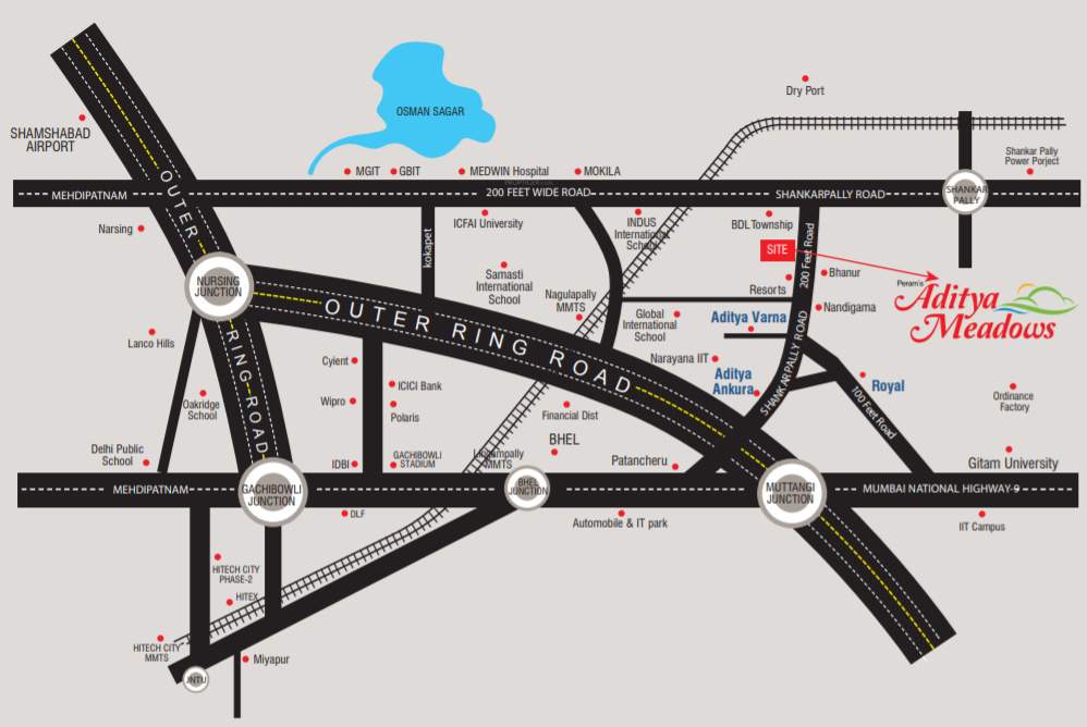  aditya meadows Location Plan