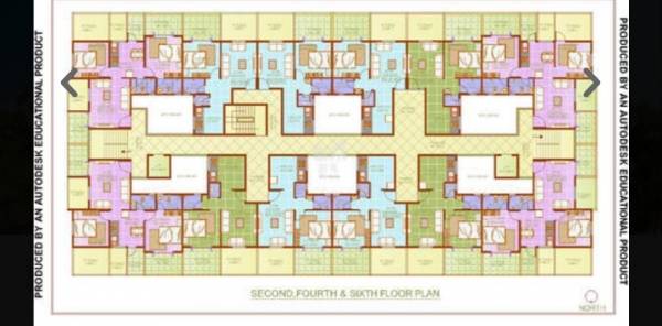  heights Cluster Plan from 4th to 6th Floor