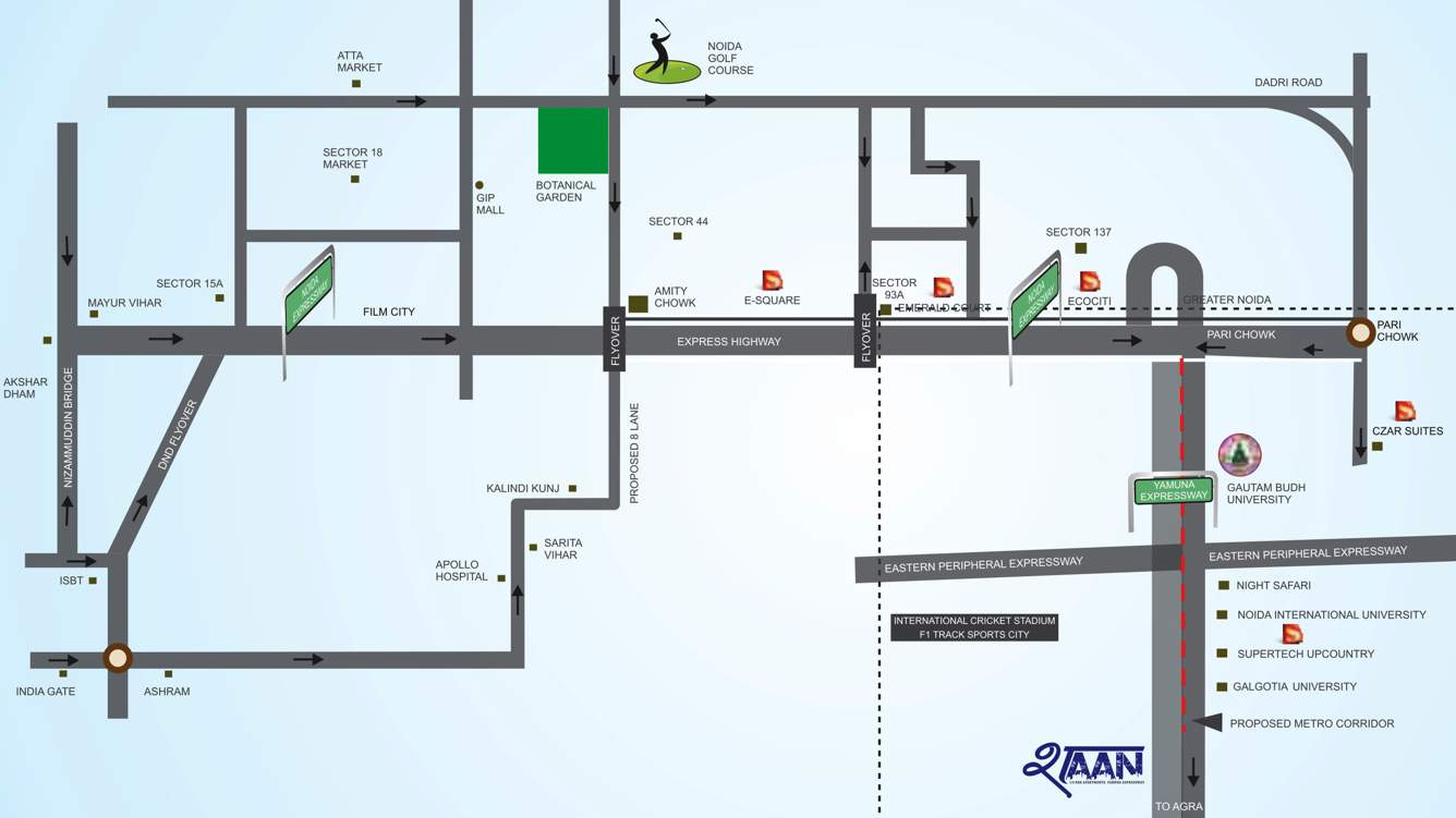 Images for Location Plan of Supertech Shaan