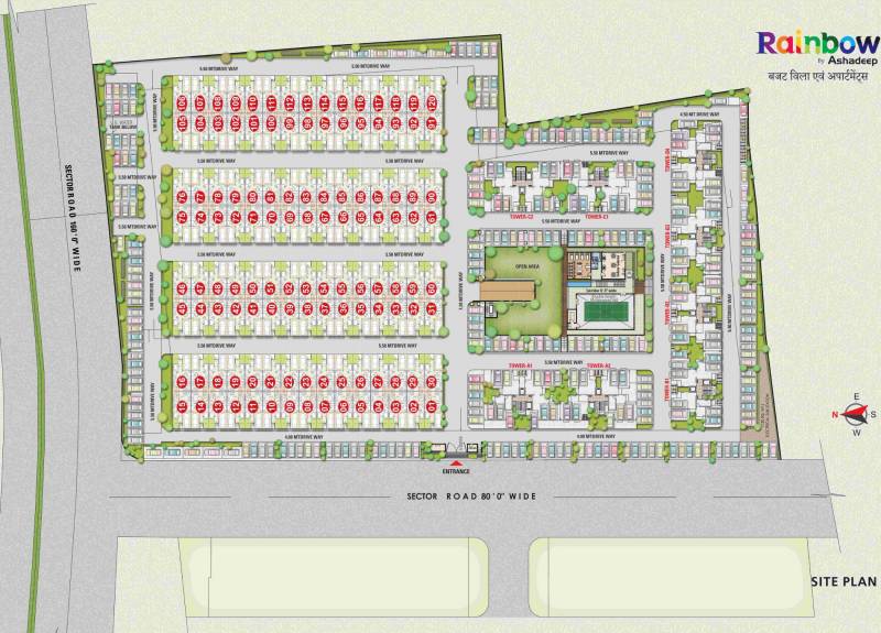 Images for Site Plan of Ashadeep Rainbow Apartment