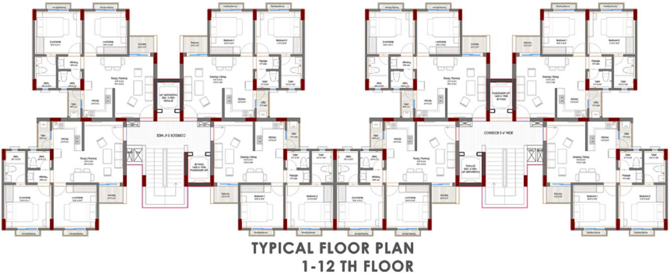 Images for Cluster Plan of Ashadeep Rainbow Apartment