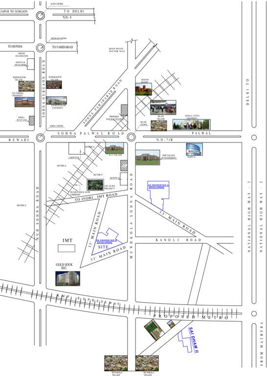 Images for Location Plan of S K Real Tech Sai City