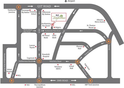  temple-trees Images for Location Plan of NCC Temple Trees
