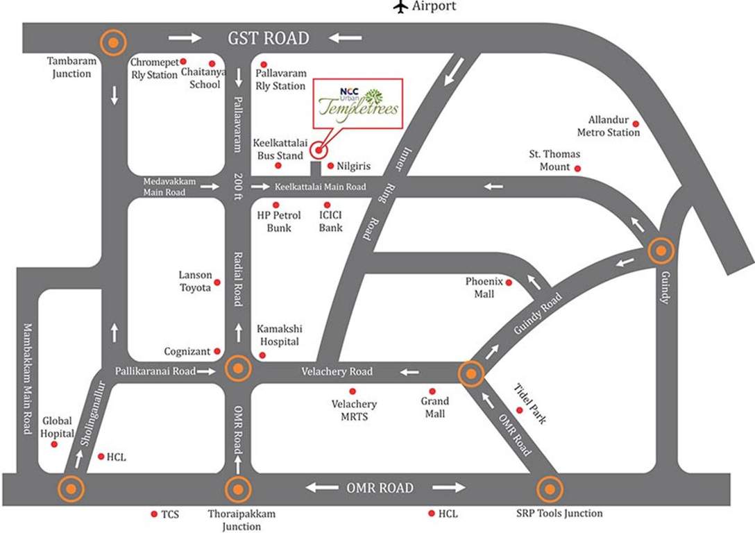  temple trees Images for Location Plan of NCC Temple Trees