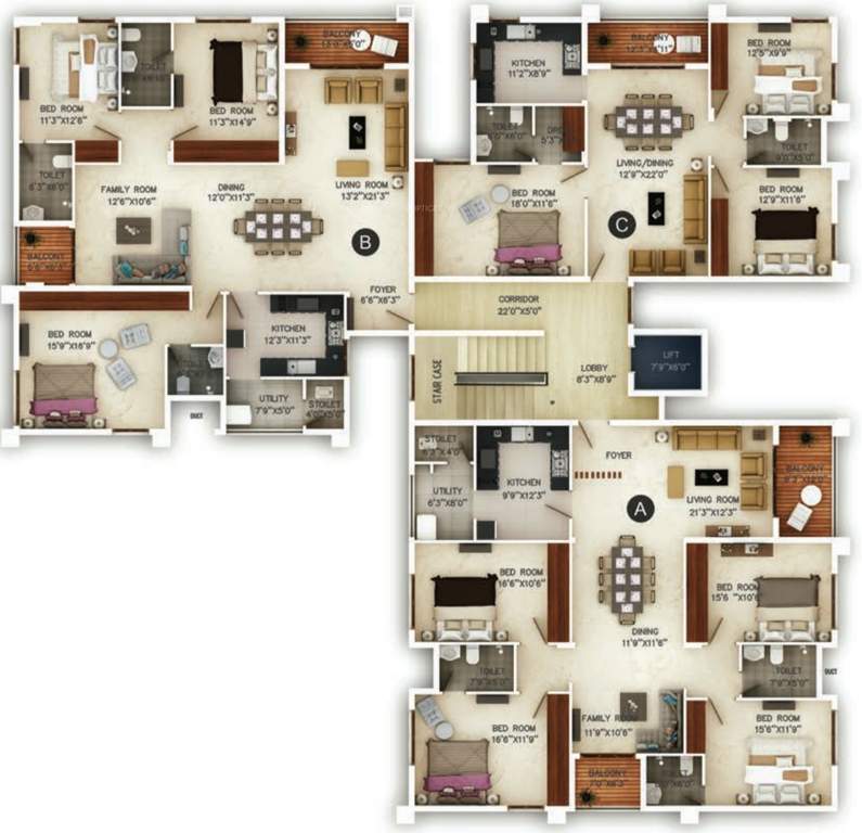 Images for Cluster Plan of Tulive Forest Wood