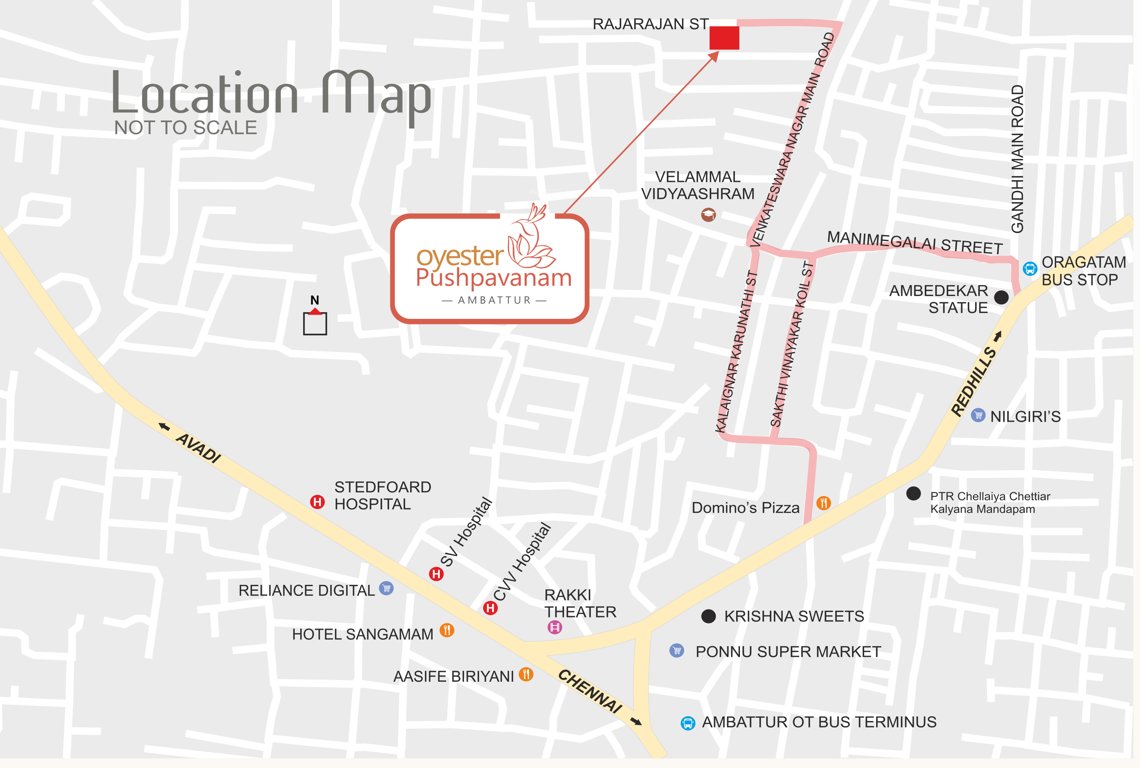 Images for Location Plan of Oyester Pushpavanam
