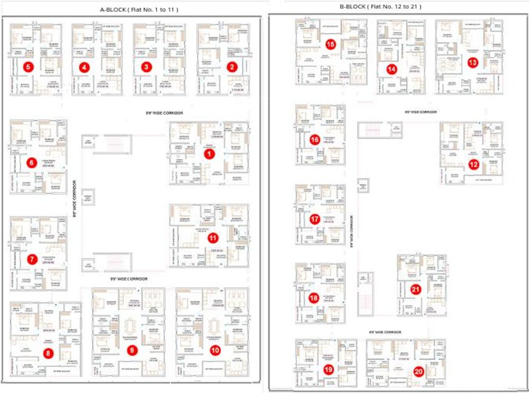 Images for Cluster Plan of Subishi Gowthami Luxury Residential Flats