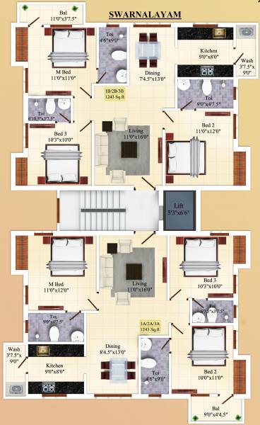Images for Cluster Plan of India Swarnalayam