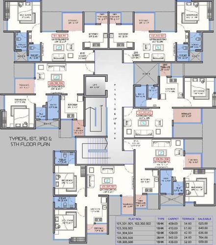 Images for Cluster Plan of Bhansali Aundh Riviera