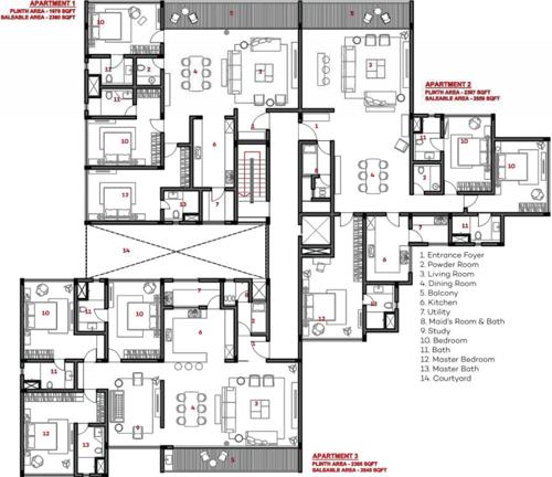  gulmohar-terrace Images for Cluster Plan of Tulive Gulmohar Terrace