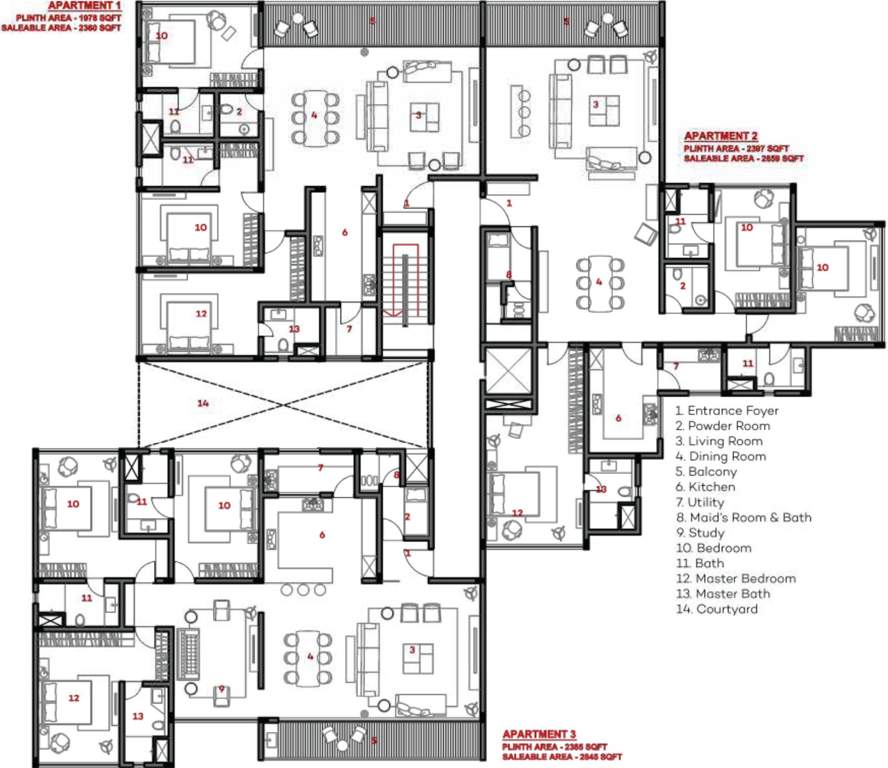  gulmohar terrace Images for Cluster Plan of Tulive Gulmohar Terrace