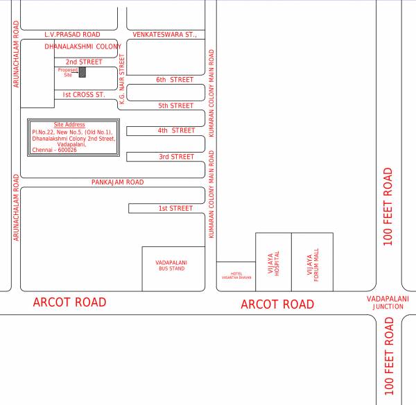 Images for Location Plan of Viswams Vadapalani Images for Location Plan of Viswams Vadapalani