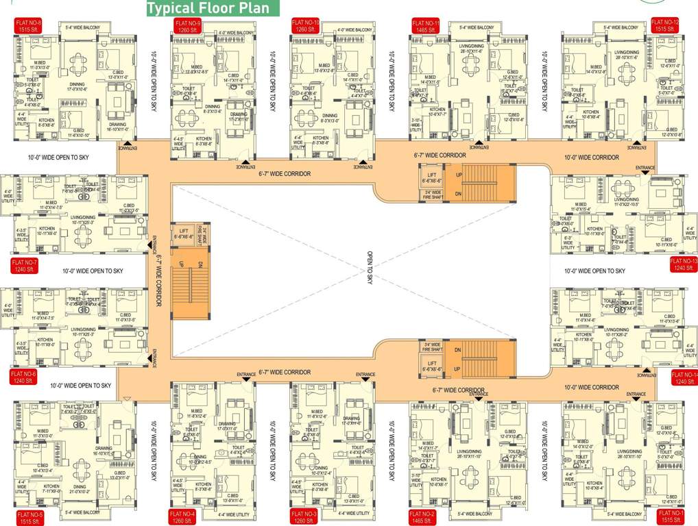  enclave apartments Images for Cluster Plan of Ramky Group Enclave Apartments