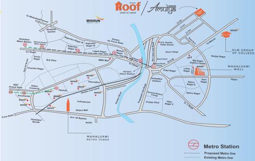  amulya Images for Location Plan of Migsun Amulya