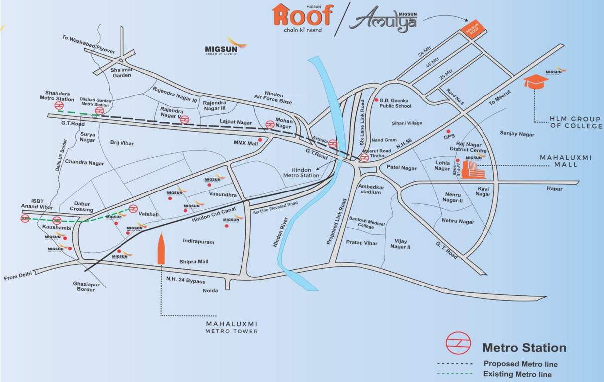  amulya Images for Location Plan of Migsun Amulya