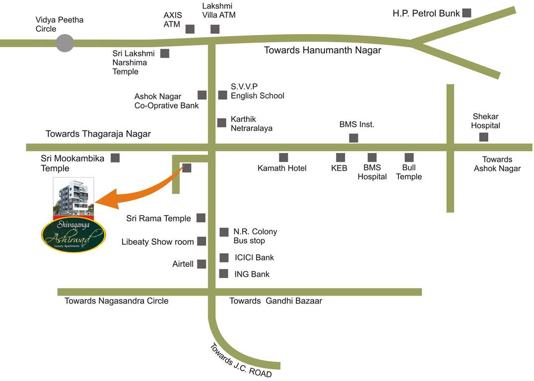  ashirwad Images for Location Plan of Shivaganga Ashirwad