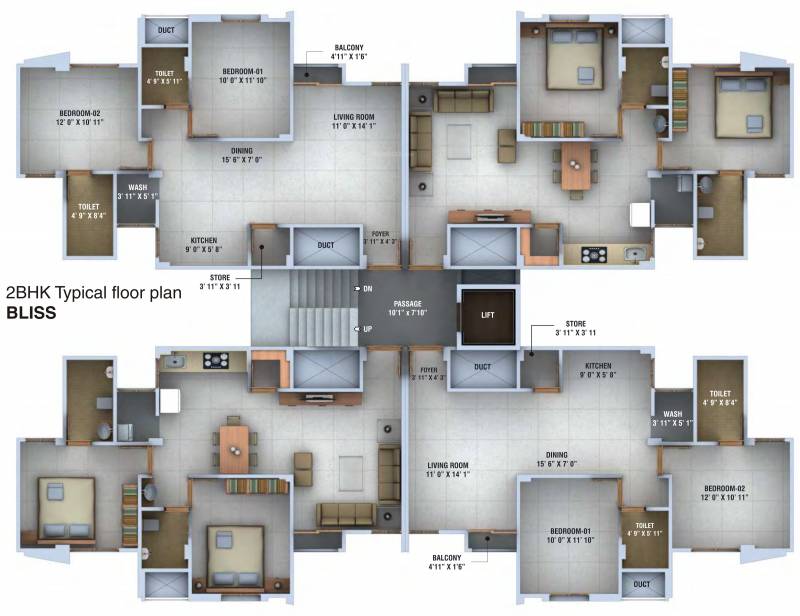 Images for Cluster Plan of Pratham Paradise Apartments