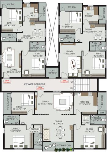 Images for Cluster Plan of Pavan Raj Gopal Towers