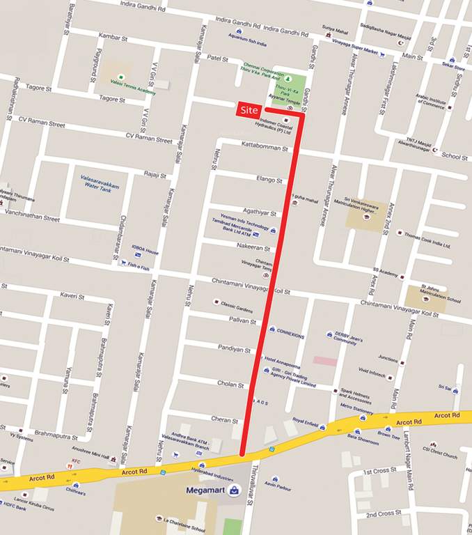  sai krishna Images for Location Plan of StepsStone Sai Krishna