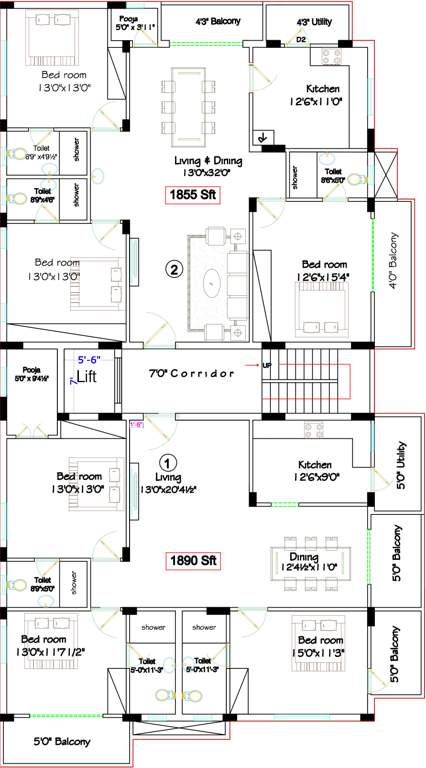Images for Cluster Plan of Vinayagar Hill View Apartments