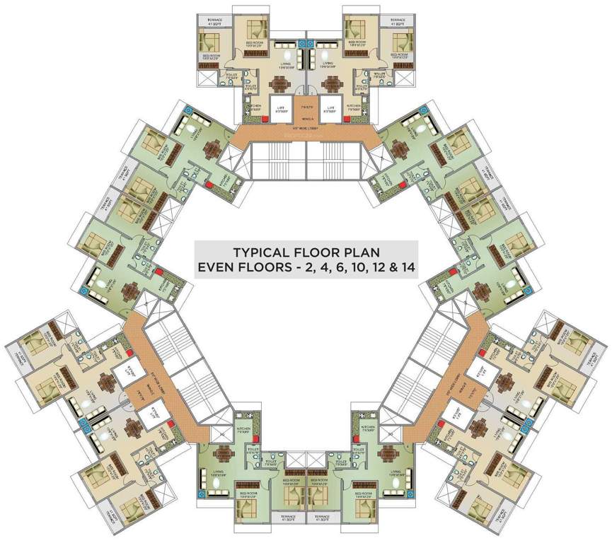 Images for Cluster Plan of Greenscape Kalpana Horizon Estate