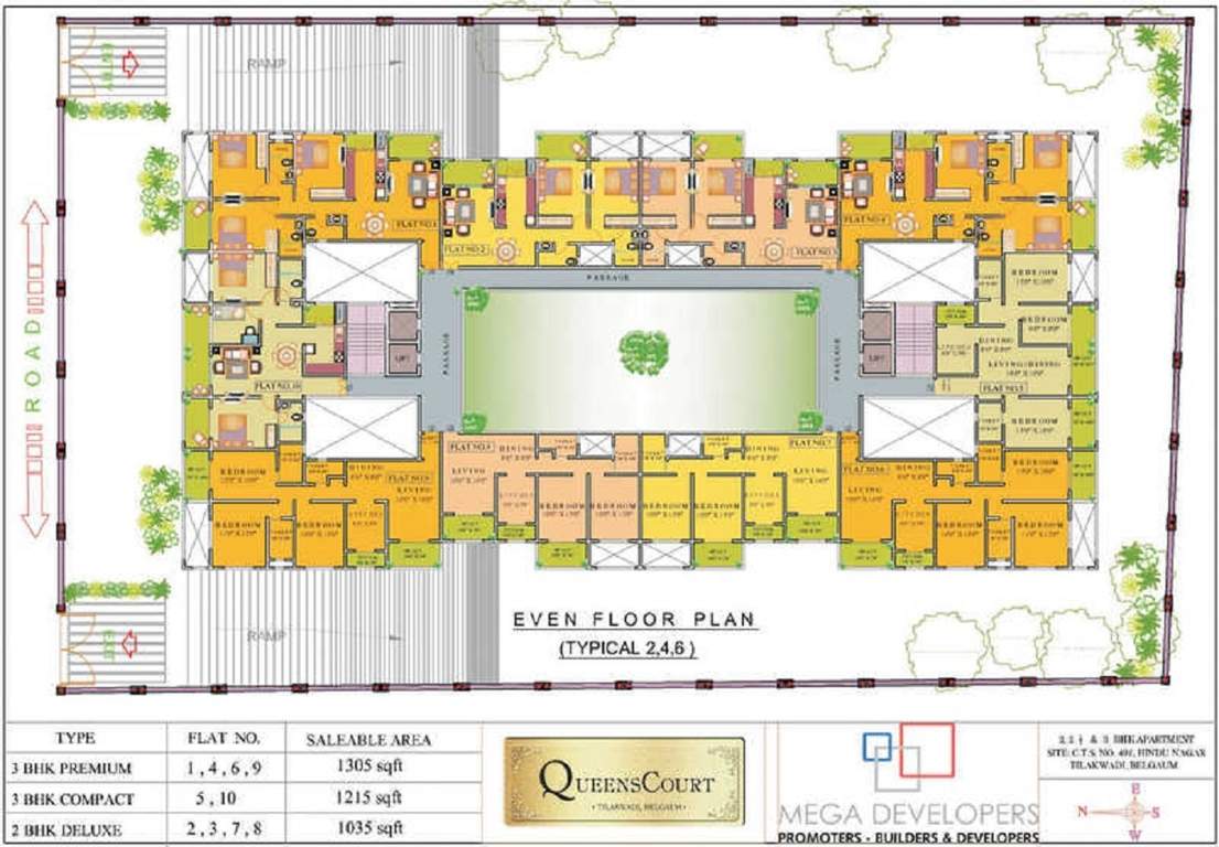 queenscourt Mindspace Queenscourt Cluster Plan for ground Floor