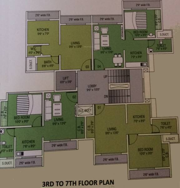 Images for Cluster Plan of Sai Shrushti Residency