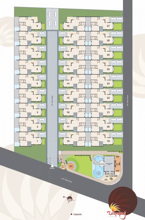  divyapunj bungalows Images for layoutPlan