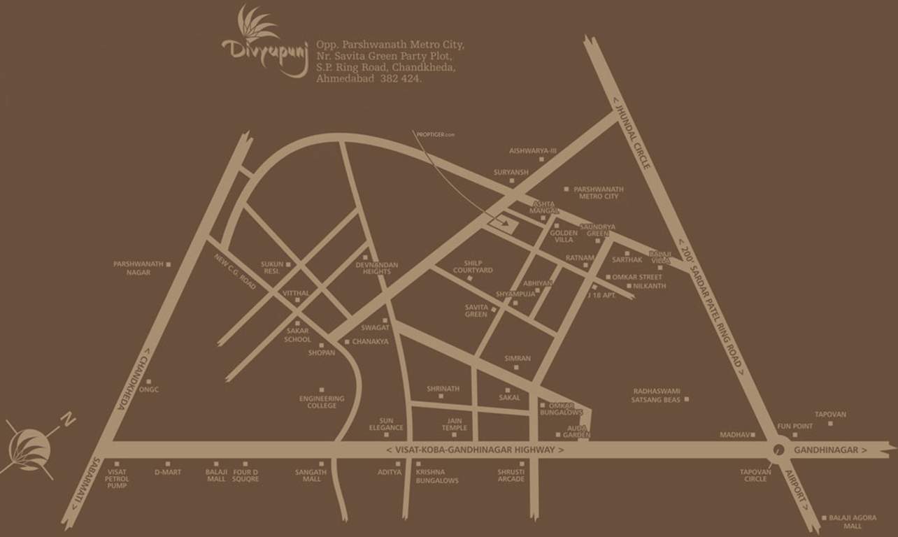  divyapunj bungalows Images for Location Plan of Ashapura Divyapunj Bungalows
