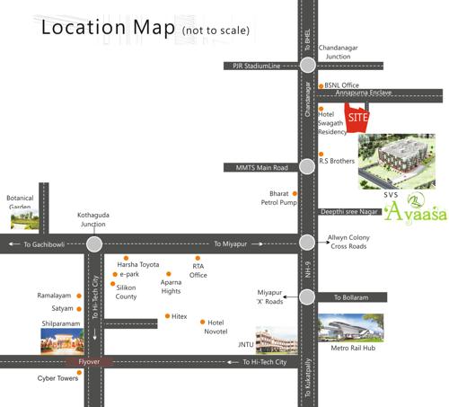  avaasa Images for Location Plan of SVS Avaasa