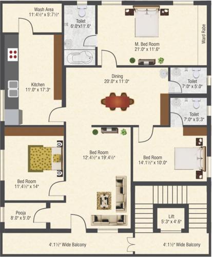 Images for Cluster Plan of Satya Captal Way 2