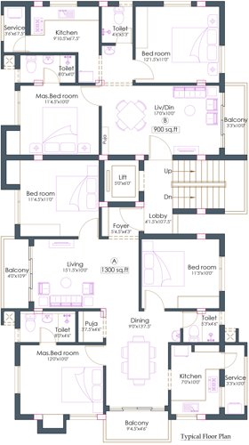Images for Cluster Plan of Pushkar Saiarpitha Residence