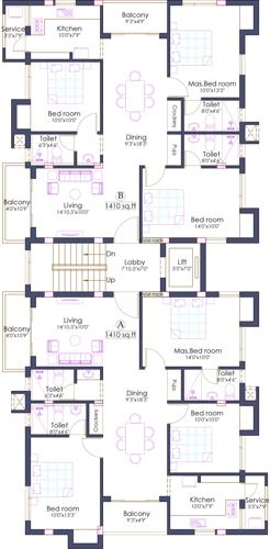 Images for Cluster Plan of Pushkar PV Sree Raman Enclave