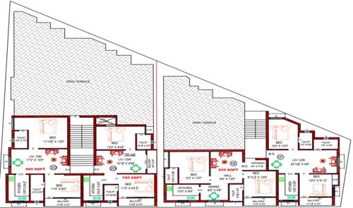 Images for Cluster Plan of Lakshmikantham State Bank Colony