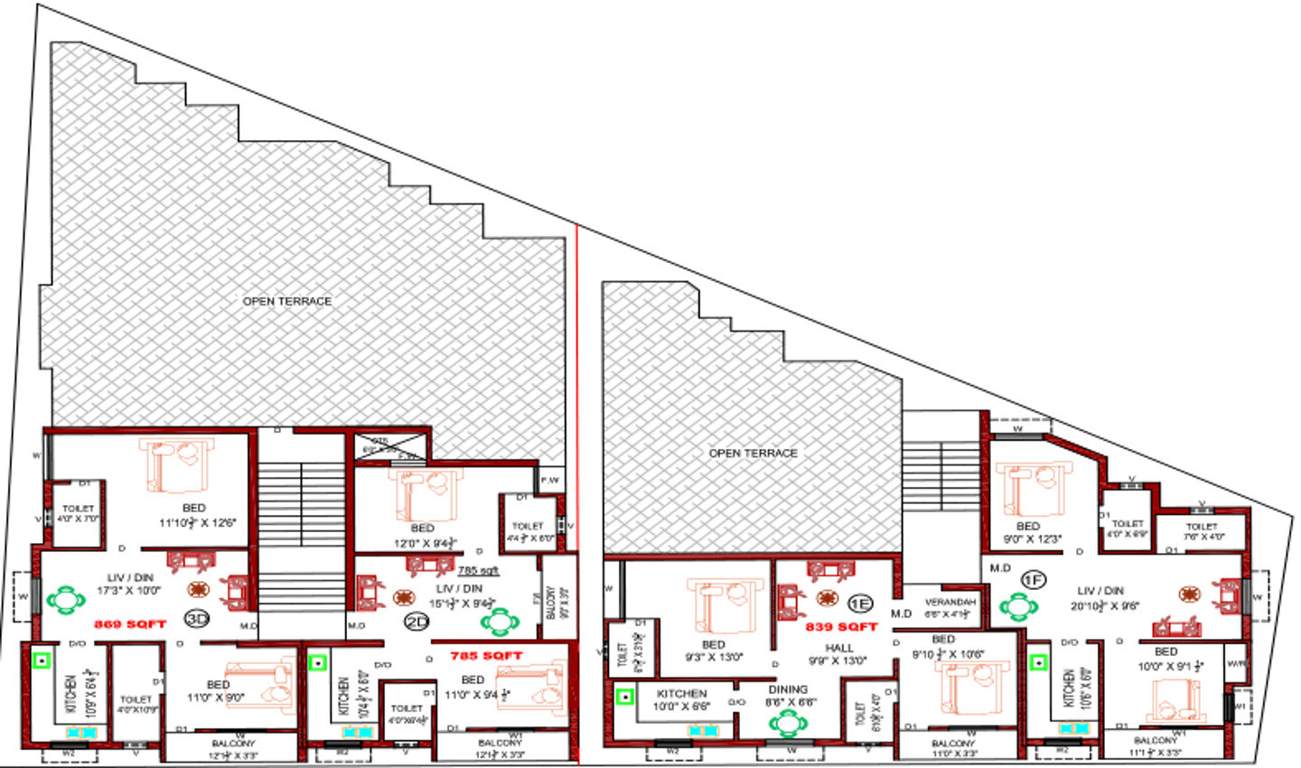 Images for Cluster Plan of Lakshmikantham State Bank Colony