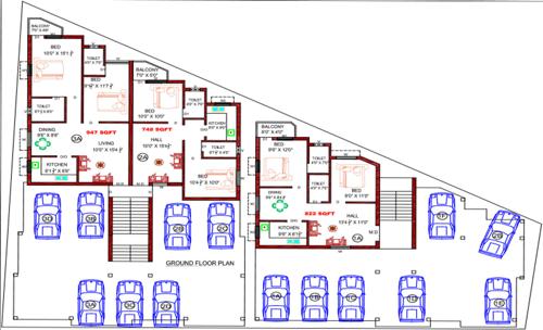 Images for Cluster Plan of Lakshmikantham State Bank Colony