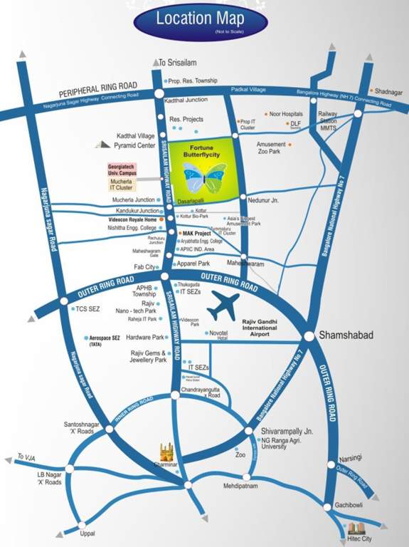  hills Images for Location Plan of Fortune Hills