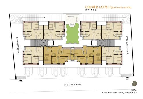  enclave Images for Cluster Plan of Sarovar Enclave