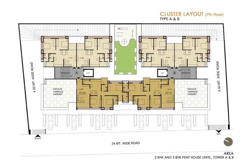  enclave Images for Cluster Plan of Sarovar Enclave