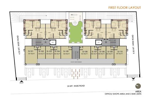  enclave Images for Cluster Plan of Sarovar Enclave