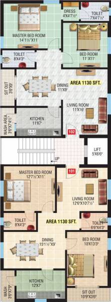 Images for Cluster Plan of Sindhu Haritha Enclave