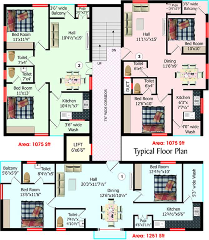 Images for Cluster Plan of Kalyan Aishwarya Residency