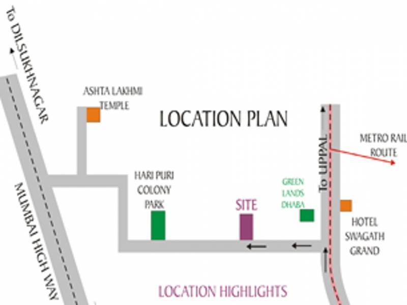 Images for Location Plan of Kalyan Constructions Aishwarya Residency